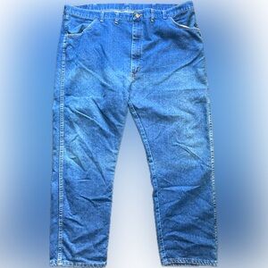 WRANGLER Blue Relaxed Fit Jeans with Natural Wear